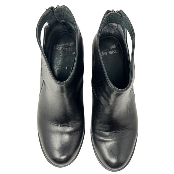 Dansko Women's Black Cut-out Ankle Leather Bonita Boots Sz. 7.5 - Picture 3 of 9